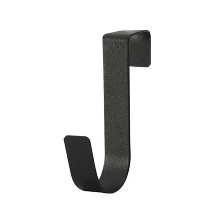 -Shaped Metal Hook Cabinet Door Hanging Rack Gadgets Holders Desk Shelves Kitchen Utensils Storage Organizer Bathroom Accessori