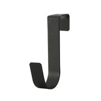 -Shaped Metal Hook Cabinet Door Hanging Rack Gadgets Holders Desk Shelves Kitchen Utensils Storage Organizer Bathroom Accessori