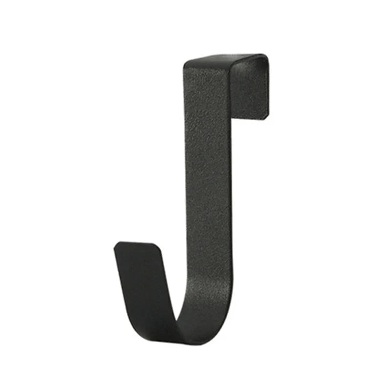-Shaped Metal Hook Cabinet Door Hanging Rack Gadgets Holders Desk Shelves Kitchen Utensils Storage Organizer Bathroom Accessori