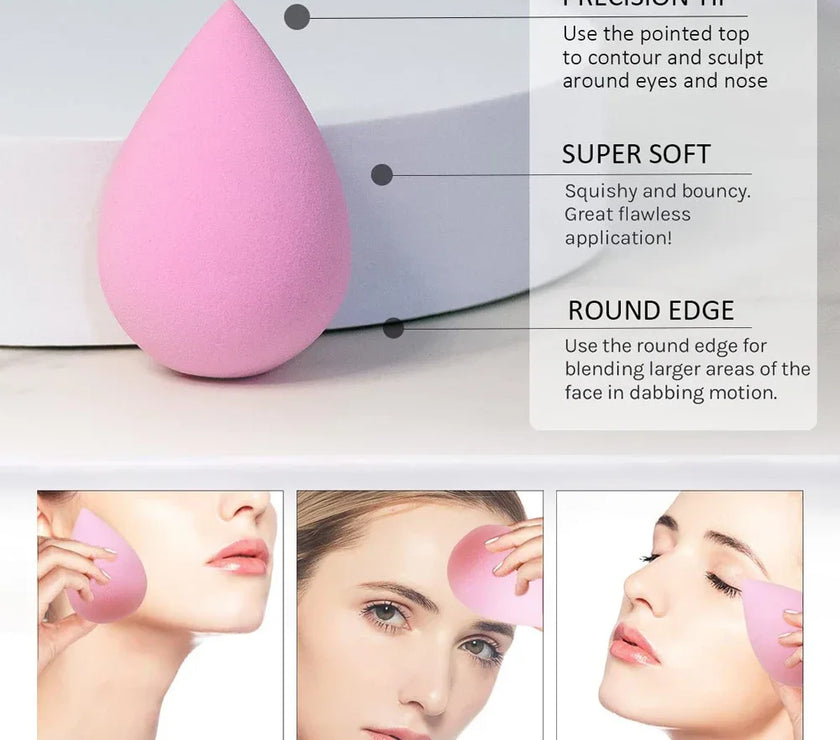 Makeup Concealer Liquid Foundation Face Cosmetic Puff Make