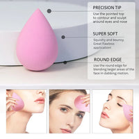 Makeup Concealer Liquid Foundation Face Cosmetic Puff Make