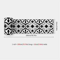 10X200cm Long Strip Wall Stickers Floor Kitchen Bathroom Living Room Skirting Line Wall Decor Waterproof Peel & Stick Wallpaper