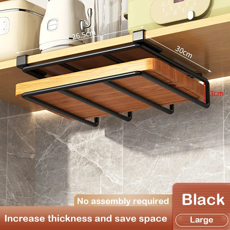 Cabinet Basket Storage Shelf Cutting Board Rack Kitchen Closet Rack
