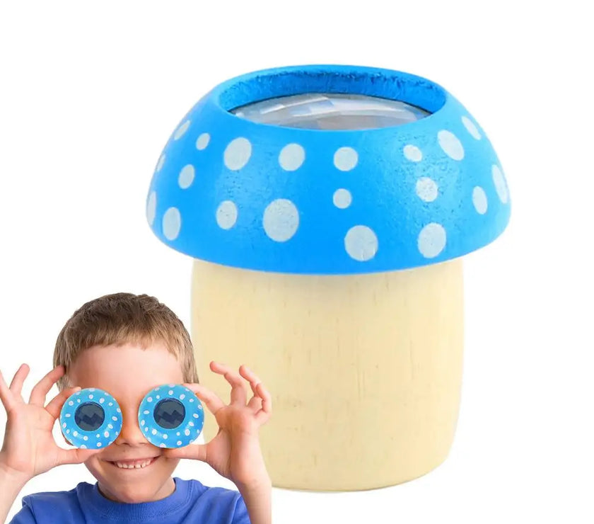 Kids Creative Toddler Kaleidoscope Natural Wood Portable Kids Telescope Educational Science Developmental Part