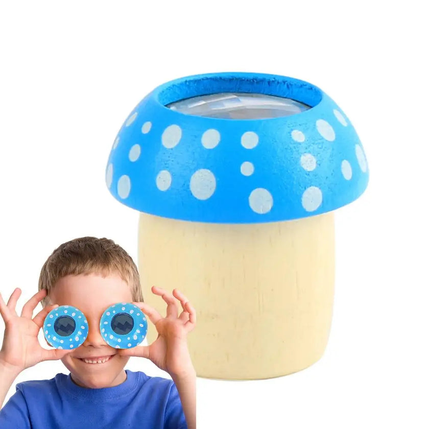 Kids Creative Toddler Kaleidoscope Natural Wood Portable Kids Telescope Educational Science Developmental Part