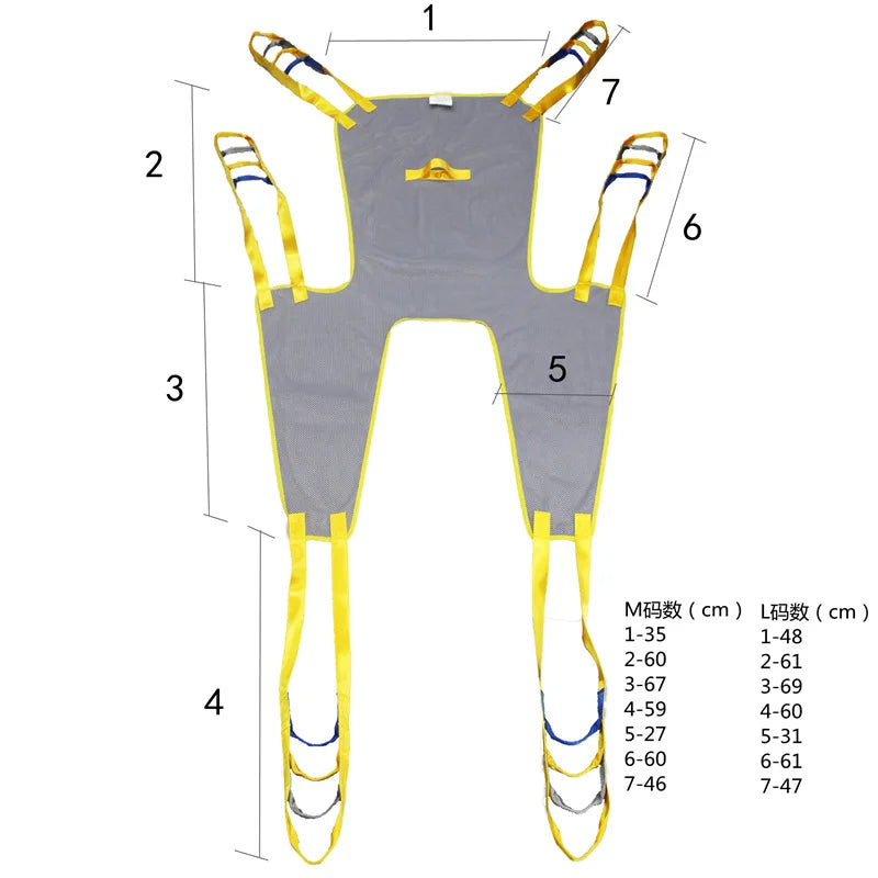 Patient Transfer Sling Seat Medical Lift Sling Mobile Emergency Wheelchair Transportation Elder Assist Nursing Belts medical