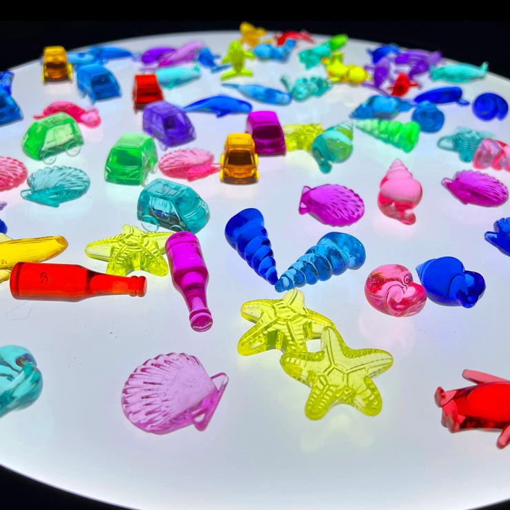 Montessori Light Table Education Toys Open Material Accessories transparent bear dimond Kindergarten Toddler Preschool tooll