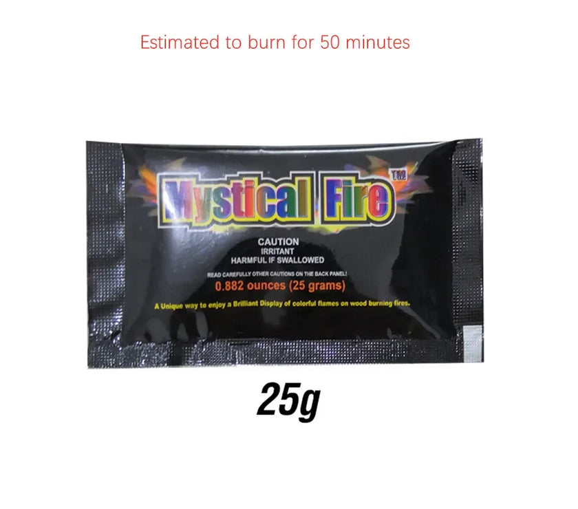 30g Bonfire Pyrotechnics Magic Trick Party Fireplace Colorful Magic Fire Happy Fire Camping Hiking Recreation Outdoor Gadgets