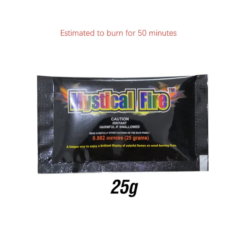 30g Bonfire Pyrotechnics Magic Trick Party Fireplace Colorful Magic Fire Happy Fire Camping Hiking Recreation Outdoor Gadgets