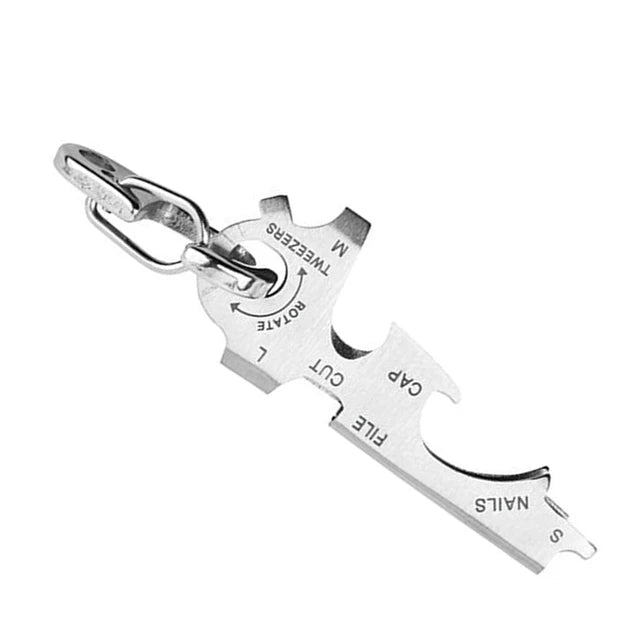 1 Key Ring Keychain Multifunction Carabiner Gear Clip Pocket Quickdraw Multipurpose Gadget Multitool Outdoor Tools