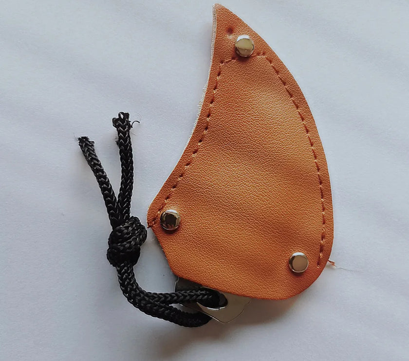 Leather Sheath Cutter Mini Portable Claw Knife Tool Outdoor Camp Gadget Opener Open Survive Box Package