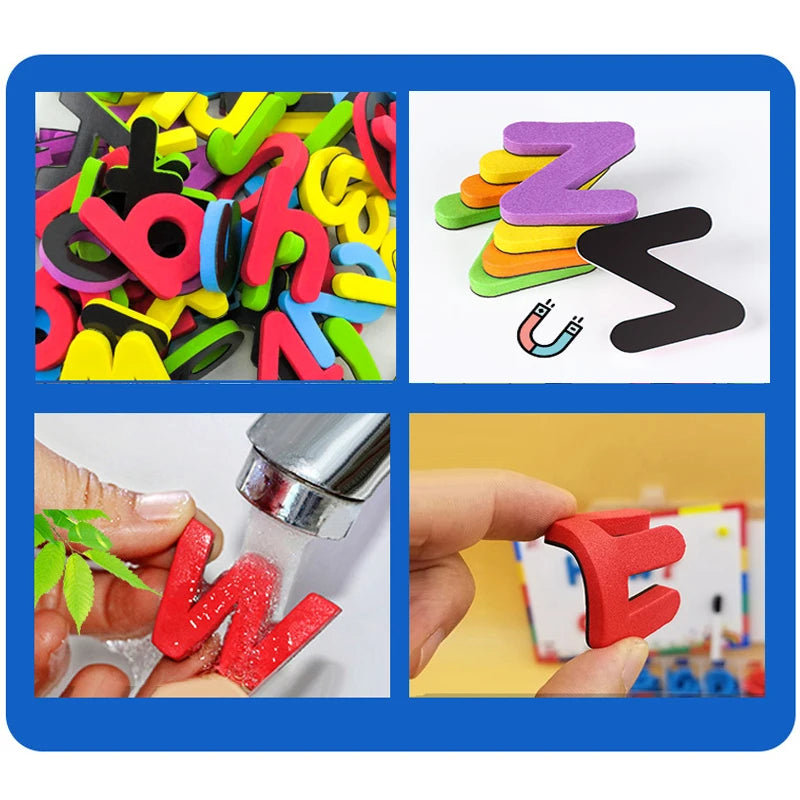 EVA Foam Magnetic Letters Uppercase Lowercase Learning Numbers For Toddlers Learning Spelling Counting Educational Set