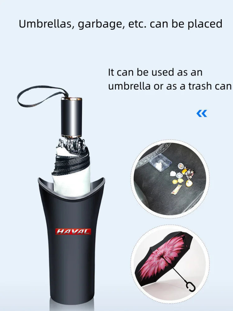 Car Storage Umbrella Bucket Multifunctional Storage Bucket Car Hanging Umbrella Bucket