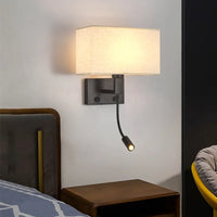 Switch LED Spotlight Reading Wall Lamp Bedroom Study Nordic Home Decor Light Fixture