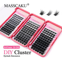 MASSCAKU Natural Volume Primor Material Cluster Lashes Extensions Strong Individual Eyelashes Beauty Salon