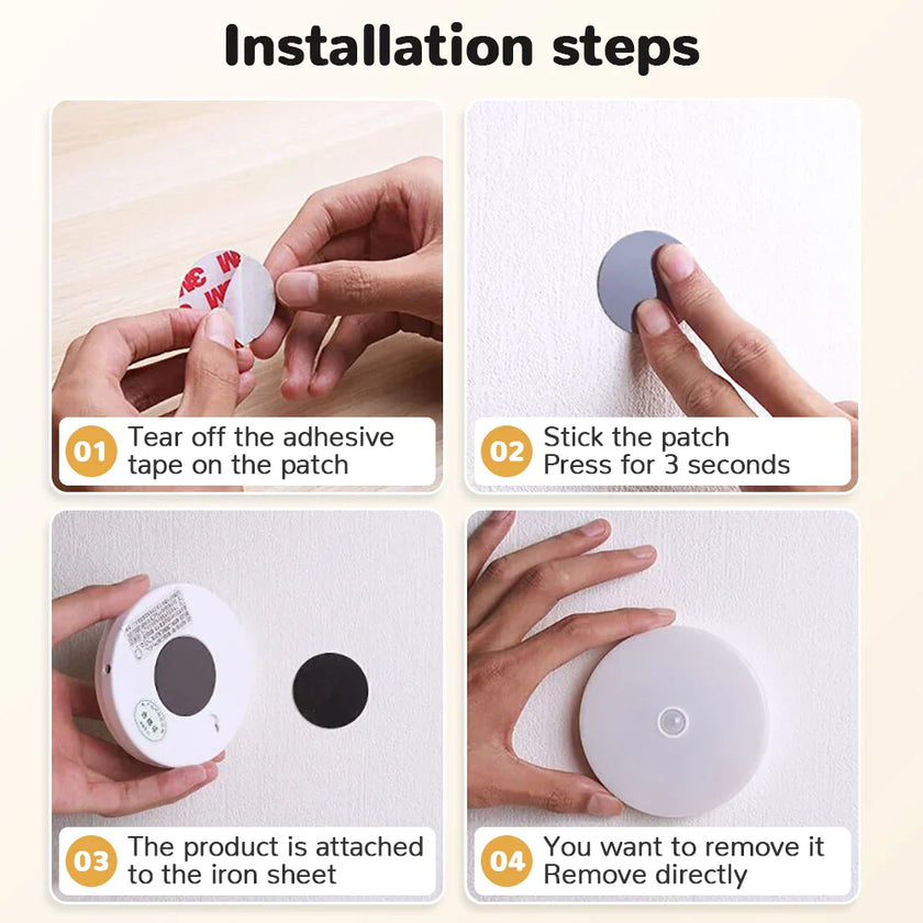 Motion Sensor Light Bedroom LED Night Lights USB Rechargeable Night Lamp