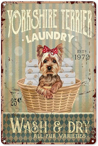 Pet Shop Toilet Farmhouse Bathroom Garage Home Room Decoration 12x8 Inches