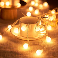 LED String Light Outdoor 10M Ball Chain Light Garland Lamp Bulb Fairy Light Party Home Wedding Garden Christmas Decoration