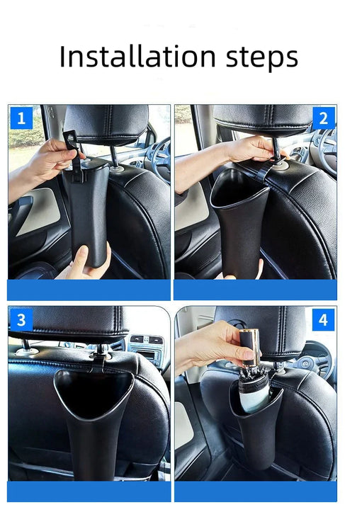 Car Storage Umbrella Bucket Multifunctional Storage Bucket Car Hanging Umbrella Bucket