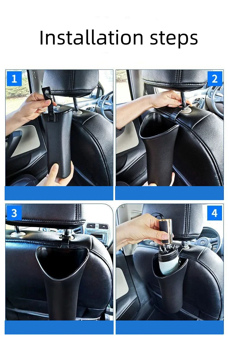 Car Storage Umbrella Bucket Multifunctional Storage Bucket Car Hanging Umbrella Bucket