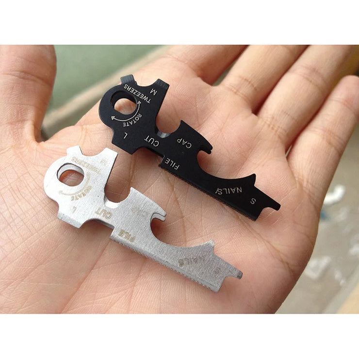 1 Key Ring Keychain Multifunction Carabiner Gear Clip Pocket Quickdraw Multipurpose Gadget Multitool Outdoor Tools