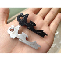 1 Key Ring Keychain Multifunction Carabiner Gear Clip Pocket Quickdraw Multipurpose Gadget Multitool Outdoor Tools