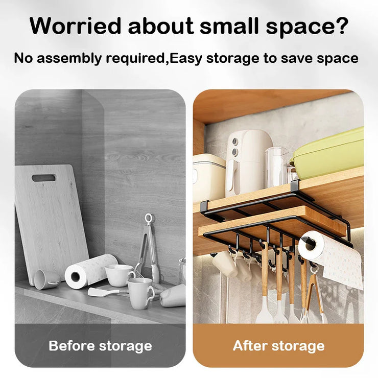 Cabinet Basket Storage Shelf Cutting Board Rack Kitchen Closet Rack