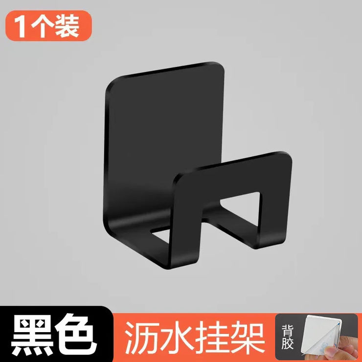 Adhesive Sink Drain Racks Stainless Steel Sink Wall Storage Racks Hooks