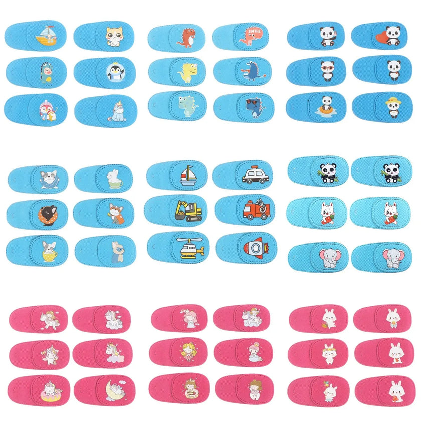 6Pcs Children Health Care Kids Occlusion Medical Lazy Amblyopia Eye Patches Eyeshade For Kids Strabismus Treatment Vision Care