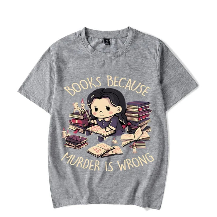 Wrong Letter Women Short Sleeves Harajuku Fashion Oversize Study Tee