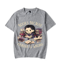 Wrong Letter Women Short Sleeves Harajuku Fashion Oversize Study Tee