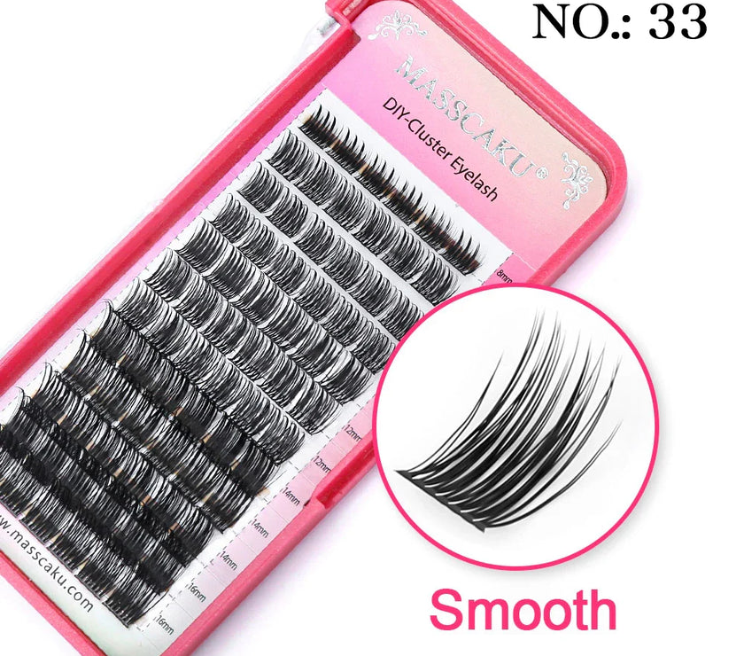 MASSCAKU Natural Volume Primor Material Cluster Lashes Extensions Strong Individual Eyelashes Beauty Salon