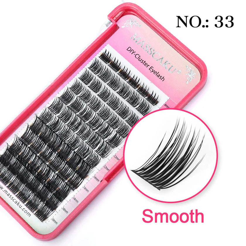 MASSCAKU Natural Volume Primor Material Cluster Lashes Extensions Strong Individual Eyelashes Beauty Salon
