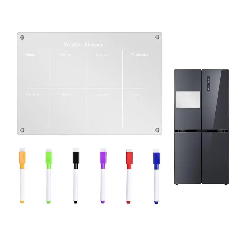 clear fridge magnet sticker calendar board planner