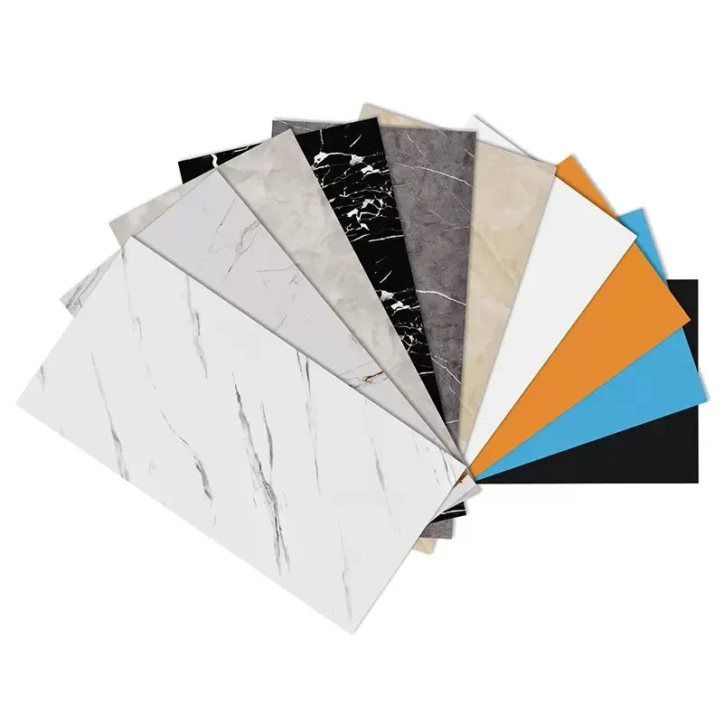 Adhesive Marble Wallpaper Waterproof Wall Stickers Kitchen Bathroom Living Room TV Background Renovation Wallboard Decor