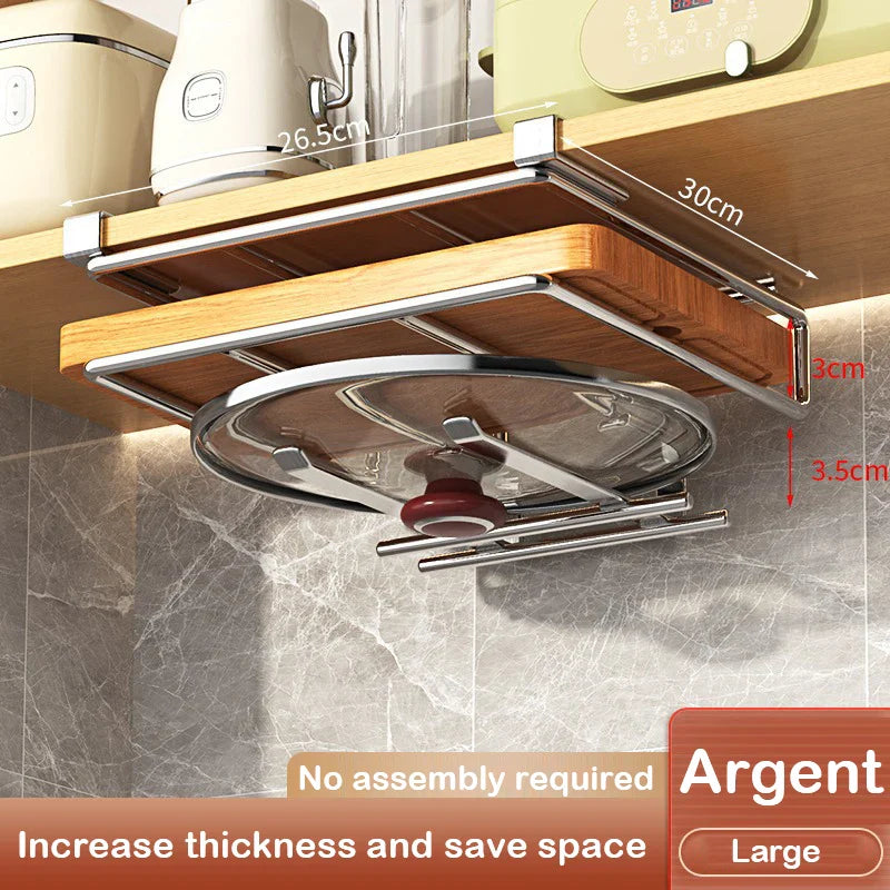 Cabinet Basket Storage Shelf Cutting Board Rack Kitchen Closet Rack