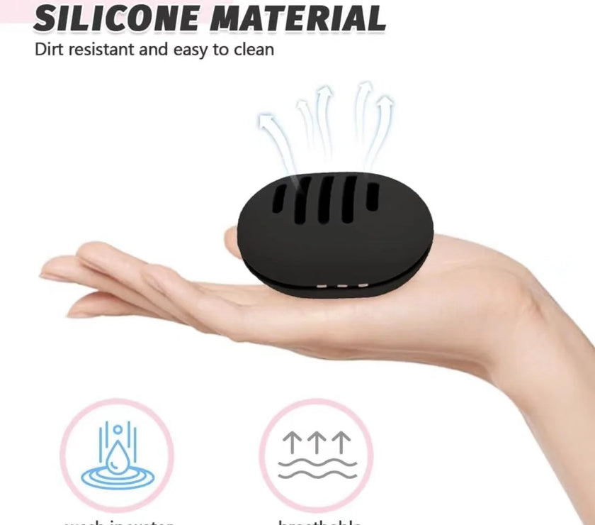 Makeup Sponge Holder Shatterproof Eco-Friendly Silicone Beauty Make Up Blender Case for Travel Gift for Women Girls