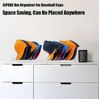 7-Holes Baseball Cap Display Rack Durable Clear Acrylic Hat Holder