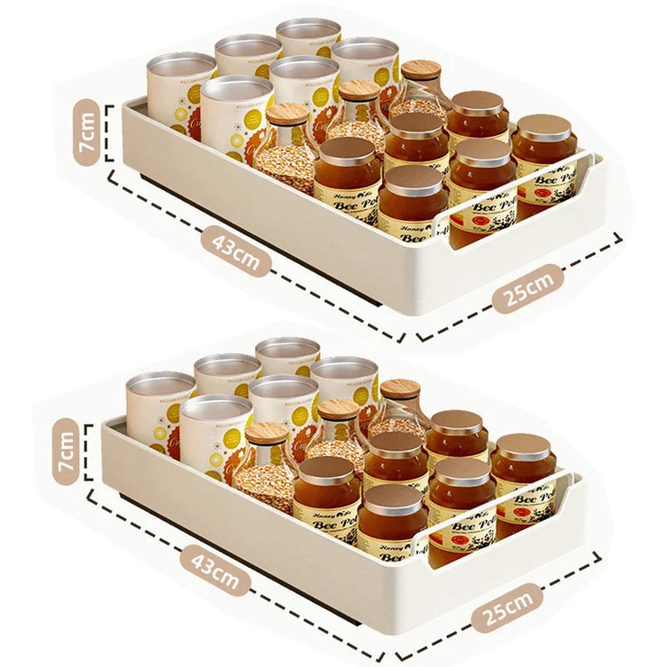 Installation Kitchen Spice Box Storage Rack Cabinets Organizer