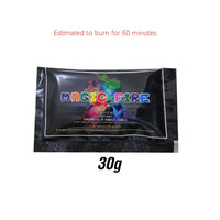 30g Bonfire Pyrotechnics Magic Trick Party Fireplace Colorful Magic Fire Happy Fire Camping Hiking Recreation Outdoor Gadgets