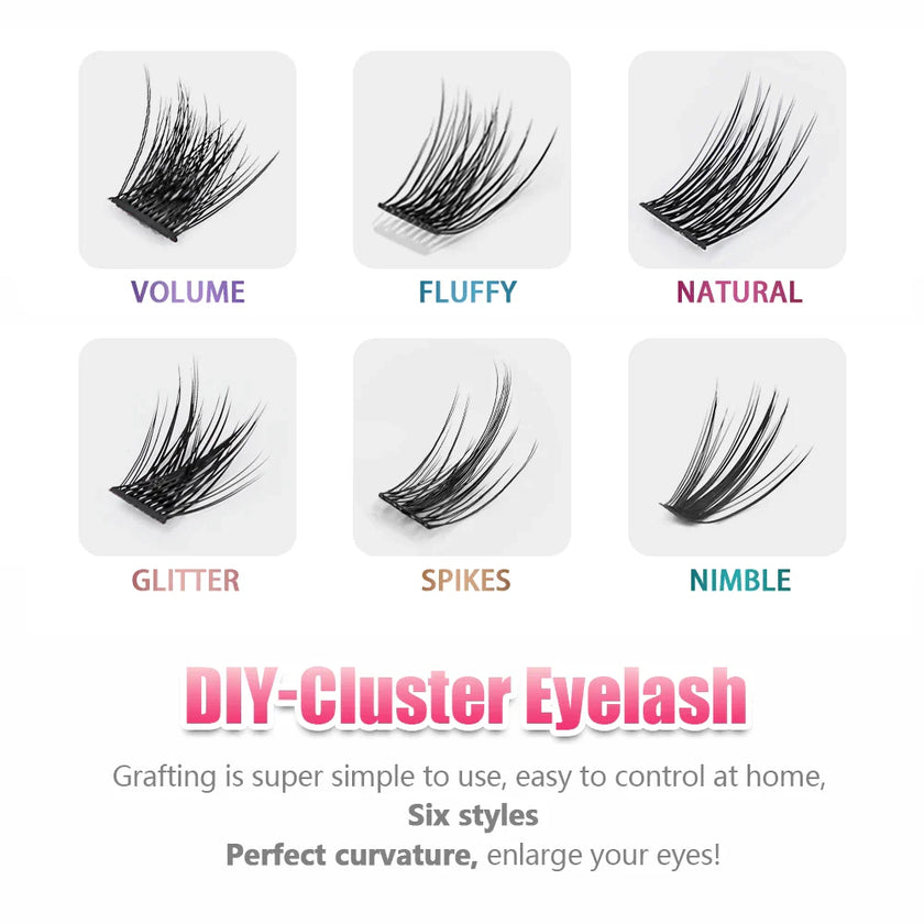 MASSCAKU Natural Volume Primor Material Cluster Lashes Extensions Strong Individual Eyelashes Beauty Salon