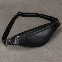 Waist Bag Mini Travel Fanny Chest Pack Cowhide Belt Bag Male Small Waist Bag