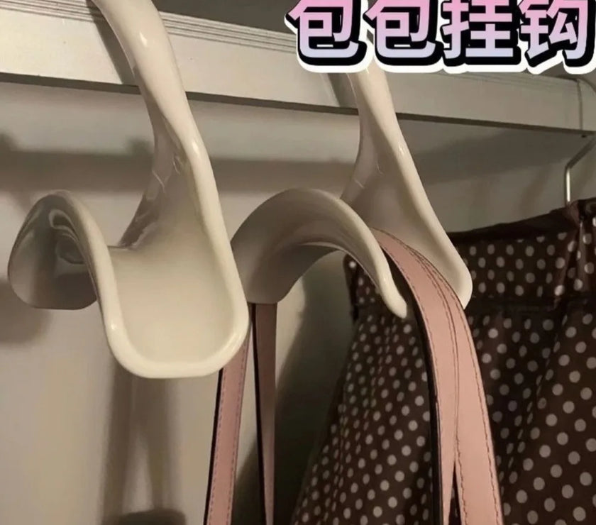 Bag Hook Handbag Arch Hook Tie Scarf Buckle Home Wardrobe Storage Multi-purpose Hook Reusable Wardrobe Storage Organization Tool