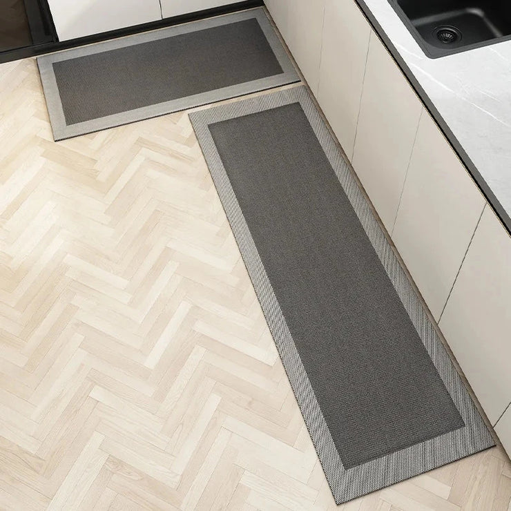 Kitchen Floor Mat Oil-proof Waterproof Wipeable Wash Free Long Strip Carpet Dirty-resistant Oil-absorbing Water-absorbing Rug