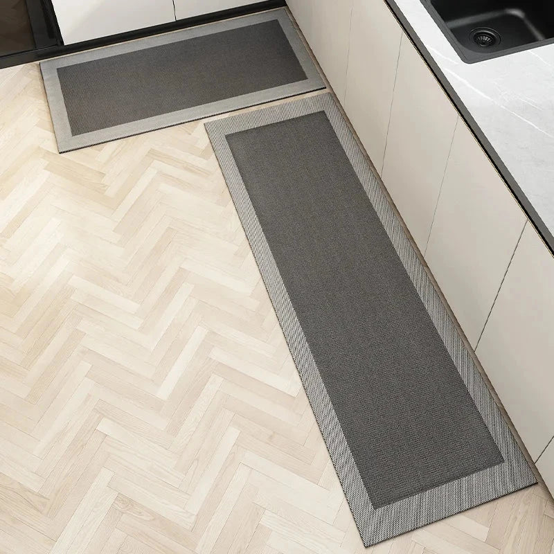 Kitchen Floor Mat Oil-proof Waterproof Wipeable Wash Free Long Strip Carpet Dirty-resistant Oil-absorbing Water-absorbing Rug