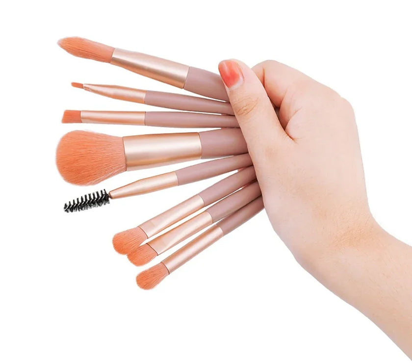 8Pcs Makeup Brush Set Makeup Concealer Brush Blush Loose Powder Brush Eye Shadow Highlighter Foundation Brush Beauty Tools