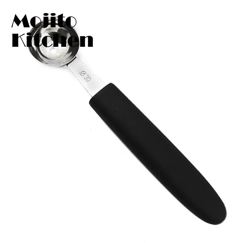 Multifunctional Single Head Stainless Steel Fruit Dig Ball Spoons Portable Ice Cream Melon Scoops Kitchen Tools