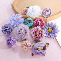 Wedding Decoration Fake Flowers Home Decor DIY Bouquet Craft Garlands Scrapbook Gift Accessories