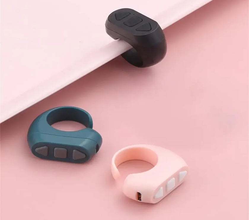 Fingertip Controller Wireless Bluetooth Mobile Selfie Lazy Artifac Tiktok Remote Control Ring Mobile Phone
