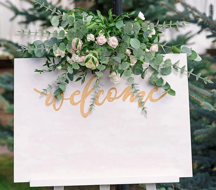 Yannew 12pcs Artificial Eucalyptus Stems Silver Dollar Greenery Fake Plants for Wedding Bouquet Floral Arrangement Home Decor